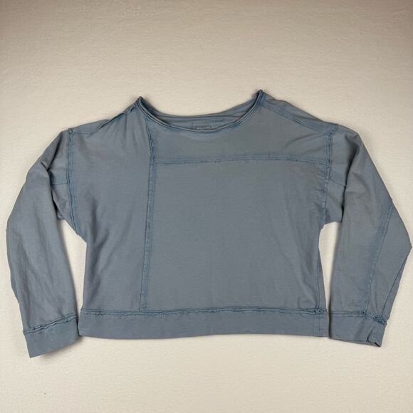Pilcro Ina seamed cotton pullover SKY size S - Picture 4 of 12